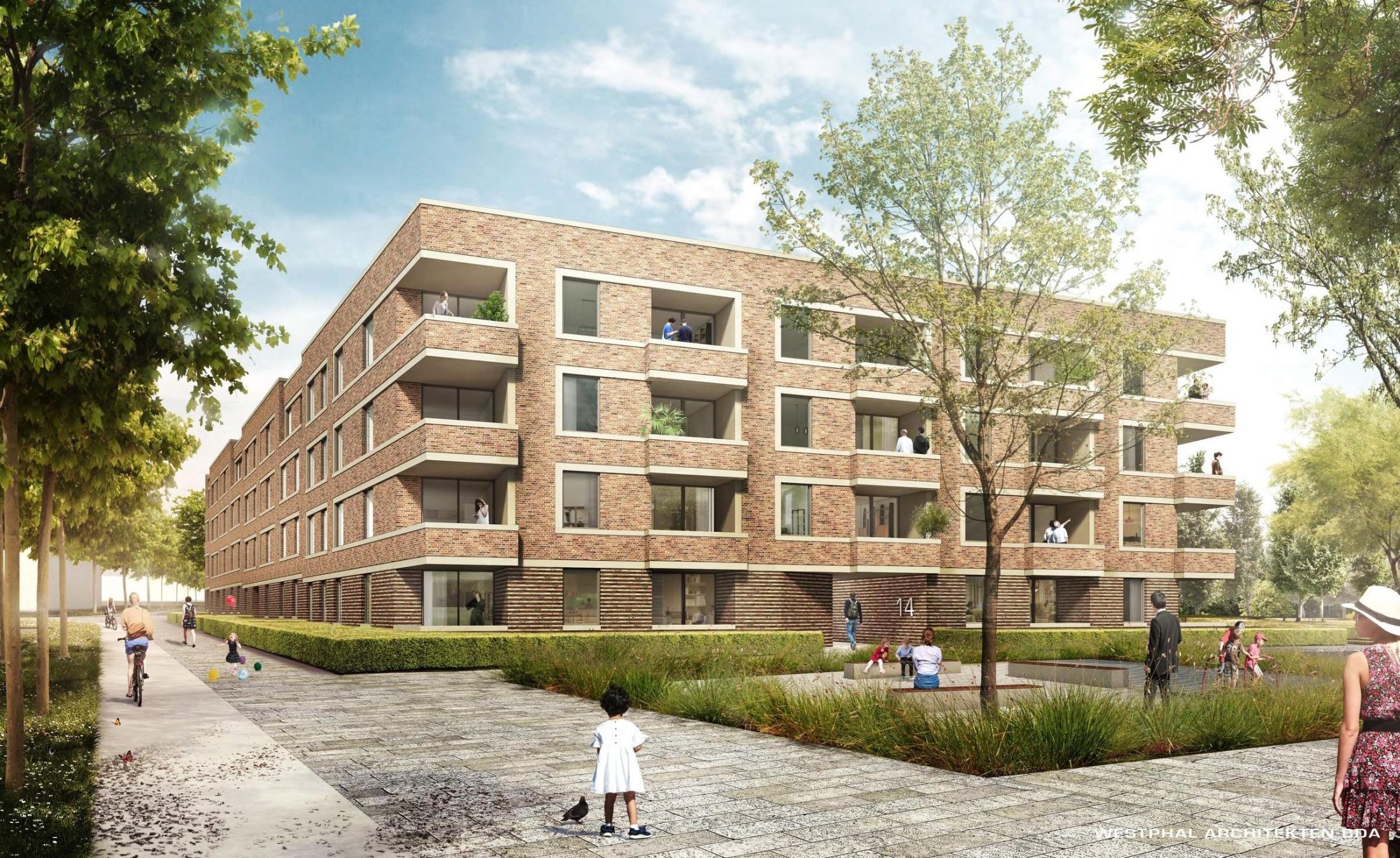 Attraktives Wohnquartier: spar+bau errichtet in Kronsrode auf dem Baufeld 9 ein Mehrfamilienhaus, bestehend aus sieben Einzelhäusern mit insgesamt 89 Wohnungen